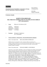 Diario de la 636ª Sesión plenaria del Foro de Cooperación en materia de Seguridad  