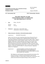 Journal of the 47th Joint Meeting of the Forum for Security Co-operation and the Permanent Council