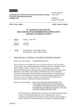 Journal der 47. Gemeinsamen Sitzung des Forums für Sicherheitskooperation und des Ständigen Rates