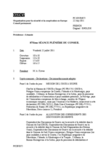 Journal de la 875ème séance plénière du Conseil