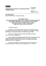 Decisione N.999 del Consiglio permanente