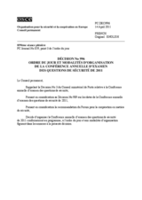 Décision No. 996 du Conseil permanent