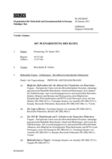 Journal der 847. Plenarsitzung des Ständigen Rates 