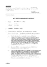 Diario de la 847ª Sesión plenaria del Consejo Permanente 