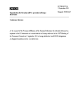 Выступление Постоянного представителя Российской Федерации А.В.Келина - В ответ на выступление ЕС по теракту в Грозном
