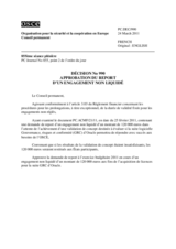 Décision No. 990 du Conseil permanent