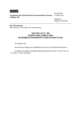 Beschluss Nr. 989 des Ständigen Rates