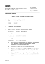 Journal of the 655th Plenary Meeting of the Forum for Security Co-operation