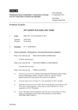Diario de la 655ª Sesión plenaria del Foro de Cooperación en materia de Seguridad  