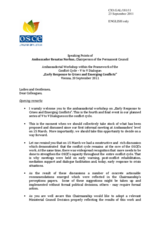 Remarks by Ambassador Renatas Norkus, Chairperson of the OSCE Permanent Council