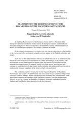Statement by the Polish Presidency of the Council of the European Union on the terrorist attack in Turkey on 20 September 2011