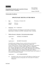 Journal of the 659th Plenary Meeting of the Forum for Security Co-operation