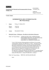 Journal der Sondersitzung des Ständigen Rates (883. Plenarsitzung)