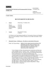 Journal der 885. Plenarsitzung des Ständigen Rates 