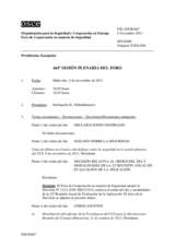 Diario de la 661ª Sesión plenaria del Foro de Cooperación en materia de Seguridad  