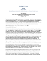 Opening remarks by Wendy Patten Special Representative of the OSCE Chairperson-in-Office on Gender Issues