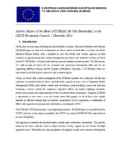 Presentation by the Head of the European Union Border Assistance Mission to Moldova and Ukraine (EUBAM), Mr. Udo Burkholder