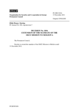 Permanent Council Decision No. 1016