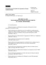 Décision No. 1010 du Conseil permanent