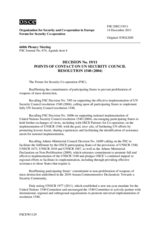 Forum for Security Co-operation Decision No. 19/11