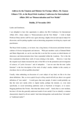 Address by the Deputy Prime Minister and Minister for Foreign Affairs of Ireland, Eamon Gilmore