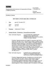 Giornale della 894a Seduta plenaria del Consiglio permanente