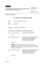 Giornale della 667a Seduta plenaria del Foro di cooperazione per la sicurezza