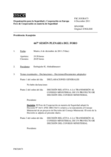 Diario de la 667ª Sesión plenaria del Foro de Cooperación en materia de Seguridad  