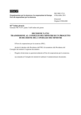 Decisione N.17 del Foro di cooperazione per la sicurezza