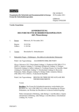 Journal der 665. Plenarsitzung des Forums