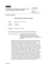Diario de la 670ª Sesión plenaria del Foro de Cooperación en materia de Seguridad  