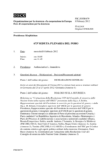 Decisione N.1/12 del Foro di cooperazione per la sicurezza