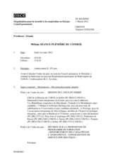 Journal de la 903ème séance plénière du Conseil