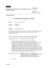Diario de la 903ª Sesión plenaria del Consejo Permanente 