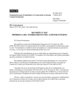 Decisión Nº 1032 del Consejo Permanente