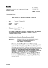 Journal of the 900th Plenary Meeting of the Permanent Council