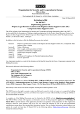 Tender Notice No. 04/2012