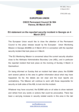 Statement by the Danish Presidency of the Council of the EU on the recent developments in Georgia