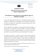 Statement by the Danish Presidency of the Council of the EU on the “parliamentary elections” in Abkhazia, Georgia, held on 10 March 2012