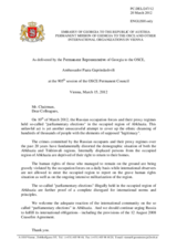 Statement by the Delegation of Georgia on the “parliamentary elections” in Abkhazia, Georgia, held on 10 March 2012
