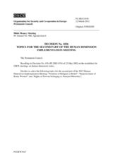 Permanent Council Decision No. 1036