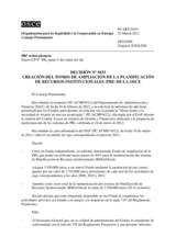 Decisión Nº 1033 del Consejo Permanente