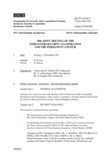 Journal of the 50th Joint Meeting of the Forum for Security Co-operation and the Permanent Council