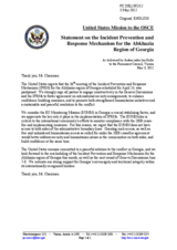Statement by the Delegation of the United States on the postponement of the thirty-sixth meeting of the Gali Incident Prevention and Response Mechanism (IPRM), planned to be held on 24 April 2012
