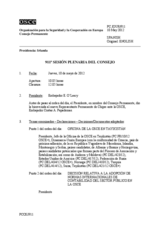 Diario de la 911ª Sesión plenaria del Consejo Permanente 