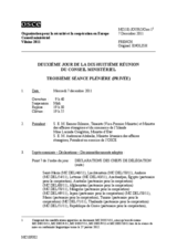 Journal of the Second Day of the 18th Meeting of the Ministerial Council