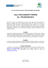 CASE - Call for Concept Papers