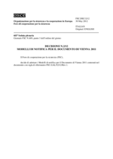 Decisione N. 2/12 del Foro di cooperazione per la sicurezza