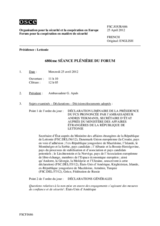 Journal de la 680ème séance plénière du Forum