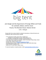 Google 'Big Tent' Invitation